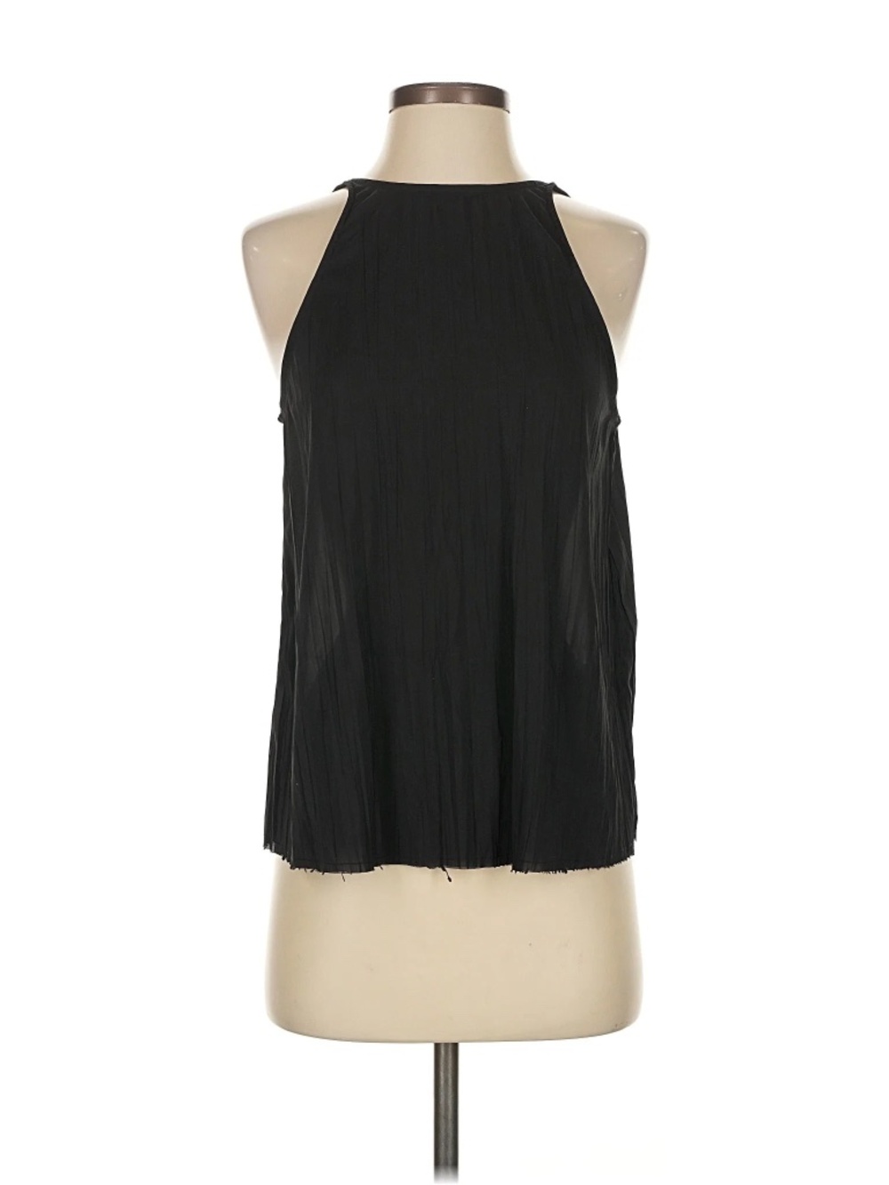 Solid & Striped x Sofia Richie Grainge black pleated halter top Small